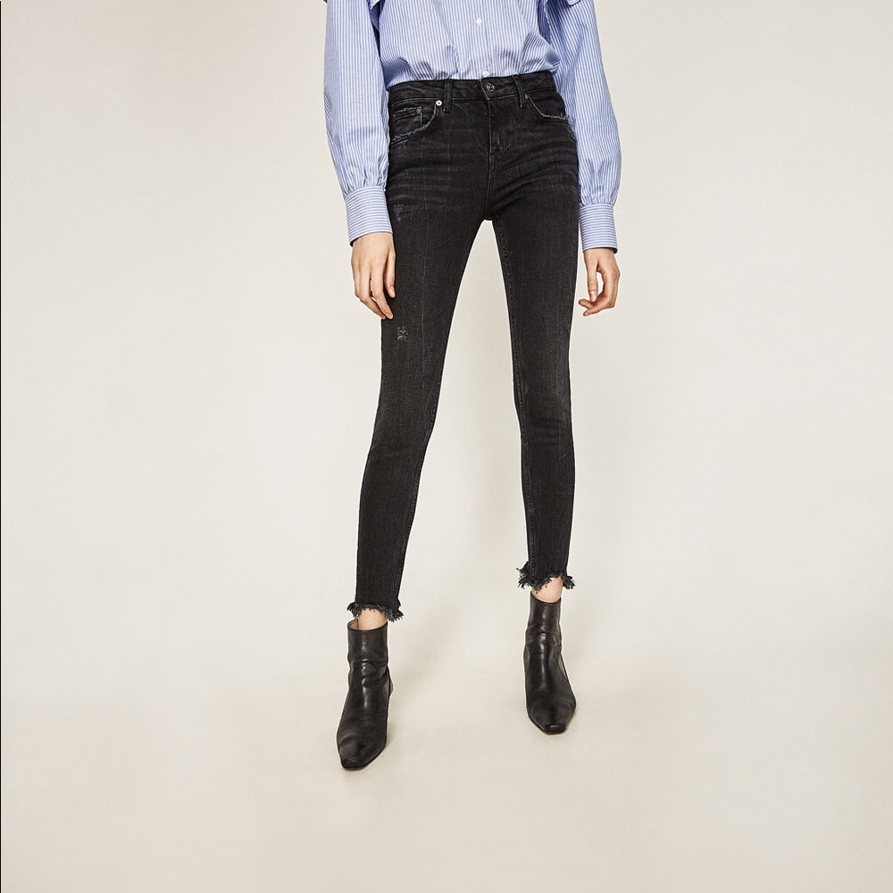 Zara Rostov frayed hem jeans - Picture 4 of 6